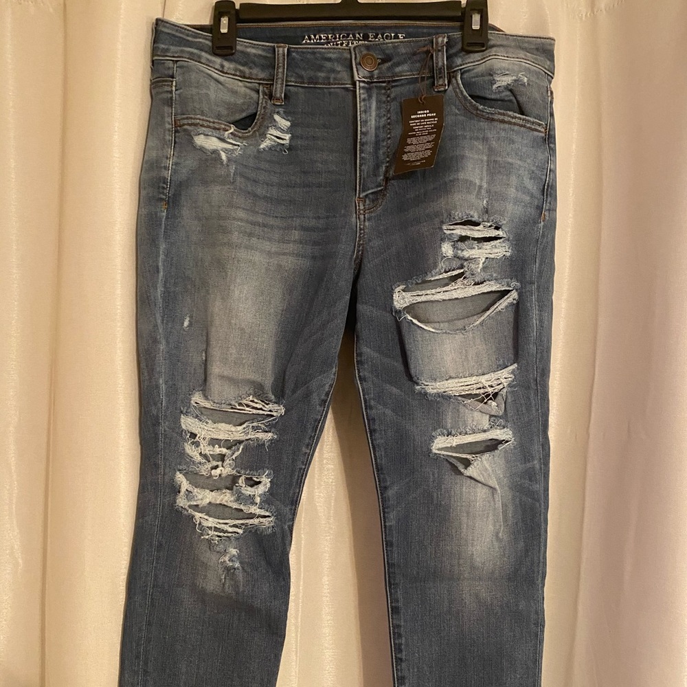 American Eagle Denim Cafe Skinny Crop 16